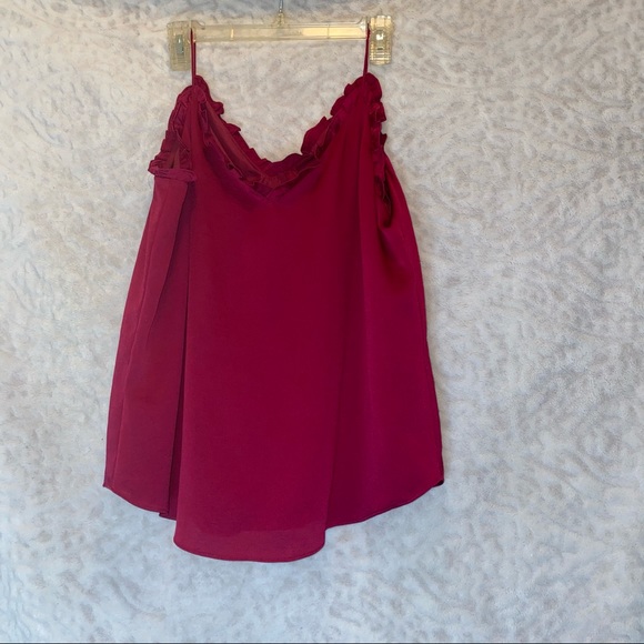 Express Tops - Express Ruffled Top Tank Top